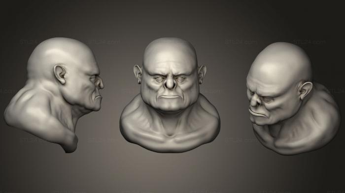 Figurines simple (Self Orc trait, STKPR_1154) 3D models for cnc